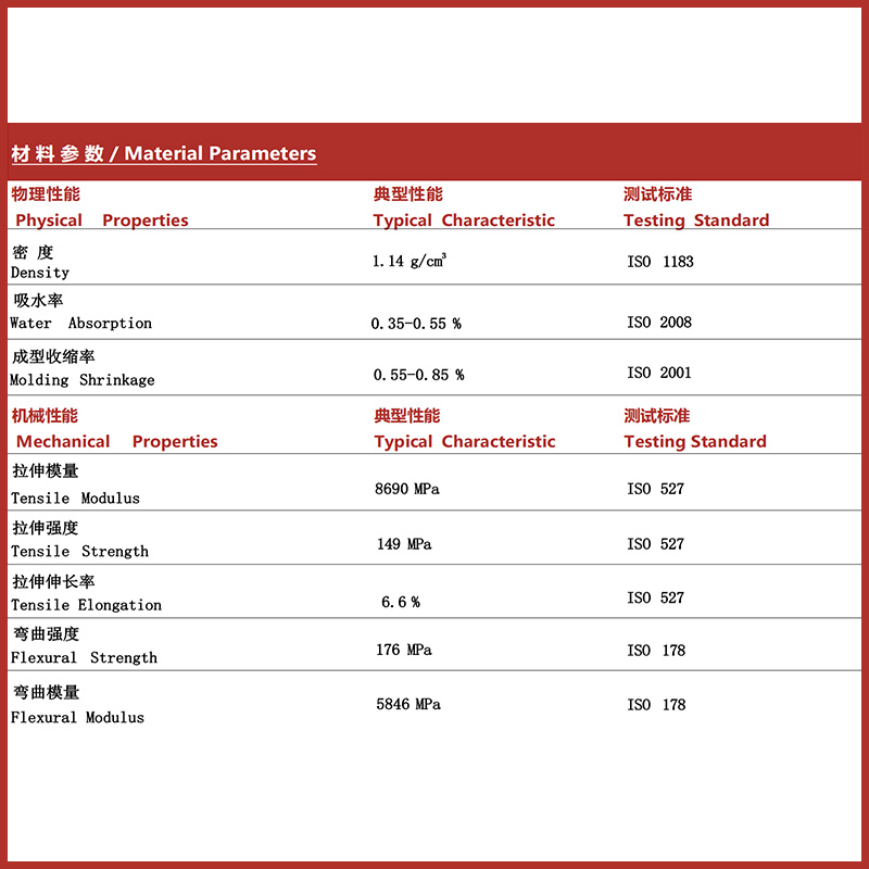 PA6-CF5%产品物性表