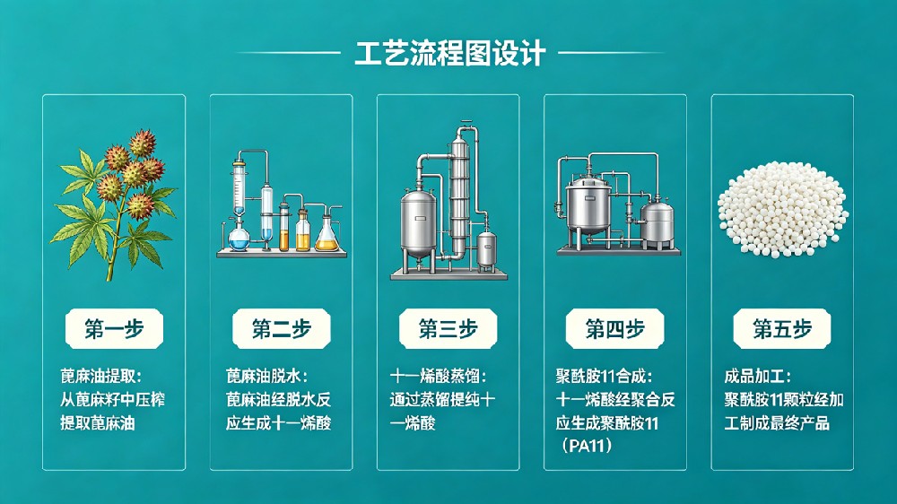 蓖麻油到PA11流程