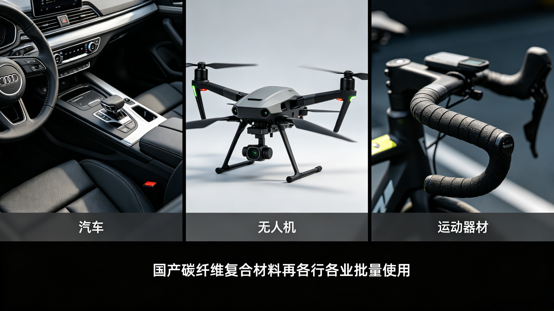 碳纤增强复合材料在各行各业批量使用