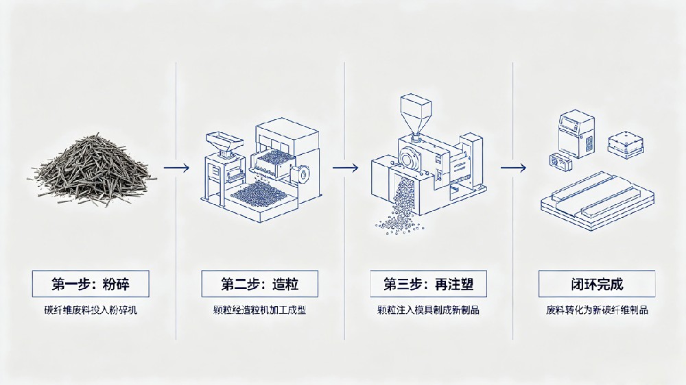 碳纤维废料闭环流程 碳纤维废料闭环流程