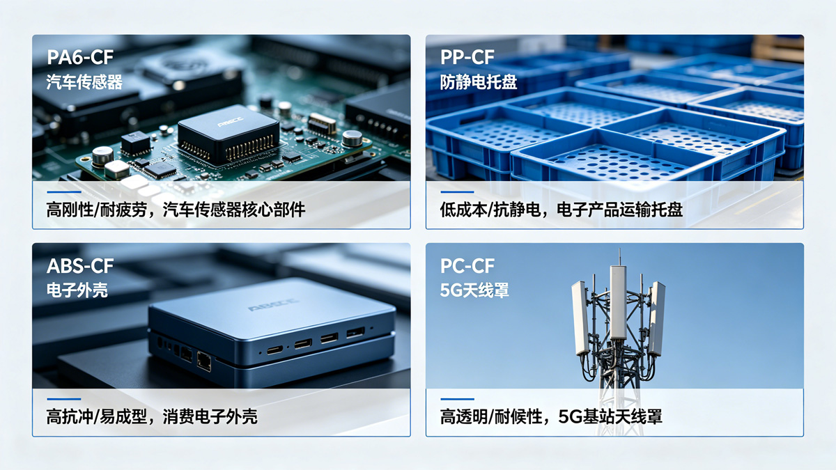PA6-CF、PP-CF、ABS-CF、PC-CF应用场景 PA6-CF、PP-CF、ABS-CF、PC-CF应用场景