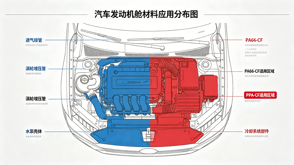 PPA-CF与PA66-CF性能对比