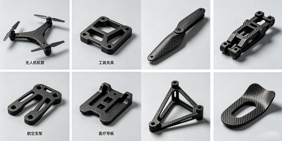 碳纤维3D打印典型终端件应用 碳纤维3D打印典型终端件应用