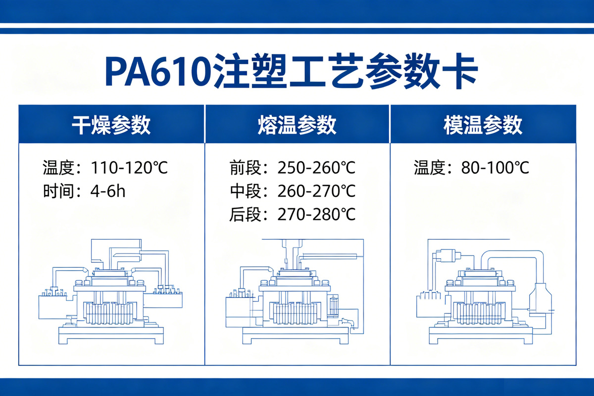 pa610注塑工艺参数卡 pa610注塑工艺参数卡