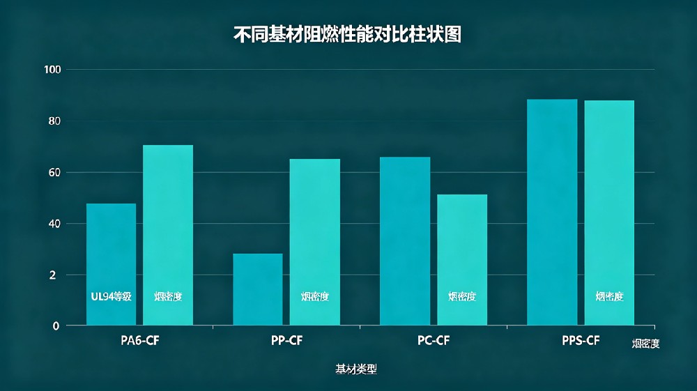 不同基材阻燃等级柱状图 不同基材阻燃等级柱状图
