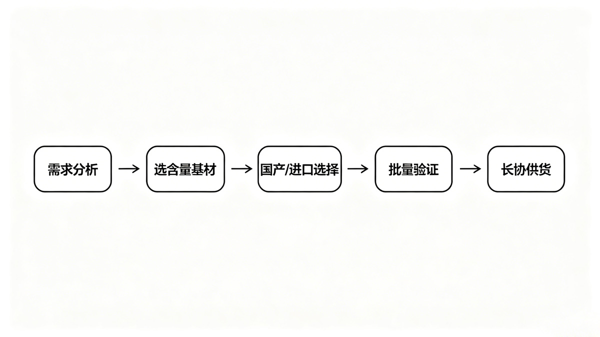 碳纤维复合材料采购决策流程图 碳纤维复合材料采购决策流程图