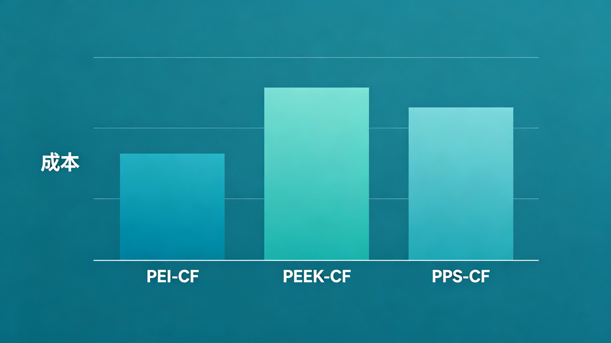 PEI-CF与PEEK-CF、PPS-CF成本对比
