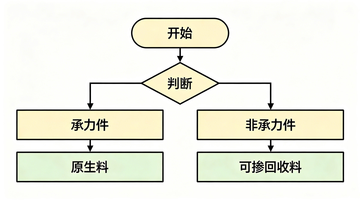 热塑碳纤维回收料选型决策简图 热塑碳纤维回收料选型决策简图