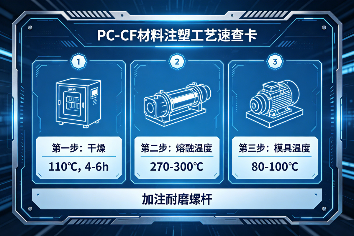 热塑性碳纤维在3C电子领域注塑工艺速查卡