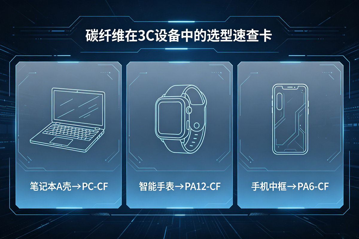 碳纤维在3C设备中的选型速查卡