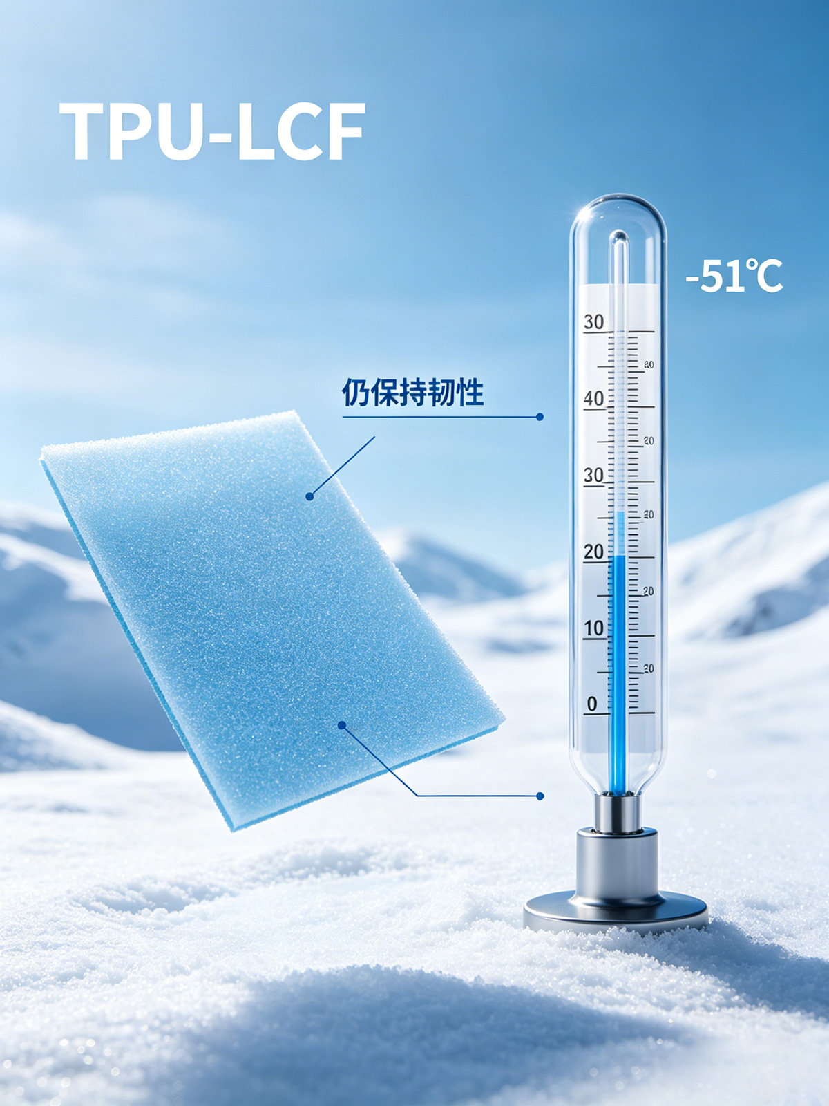 TPU-LCF低温抗冲击性能示意图