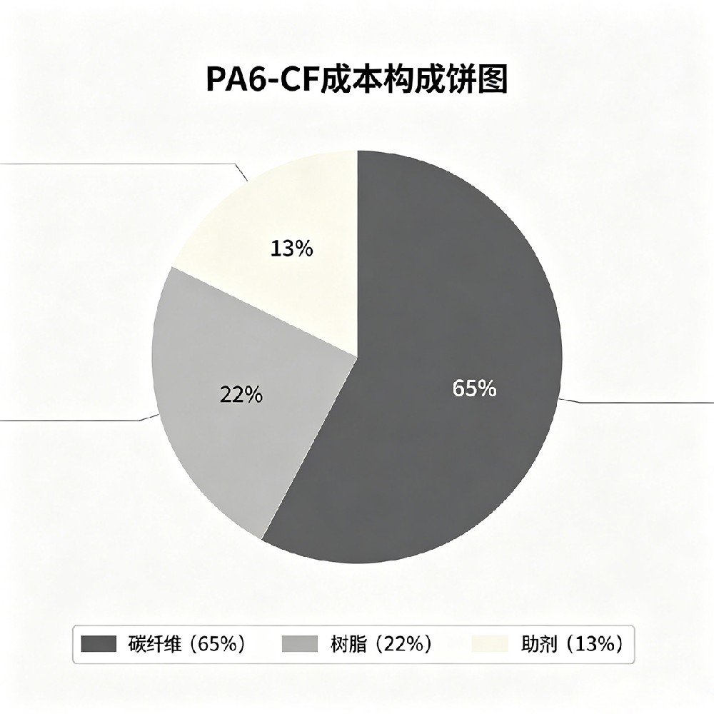 PA6-CF成本构成饼图 PA6-CF成本构成饼图