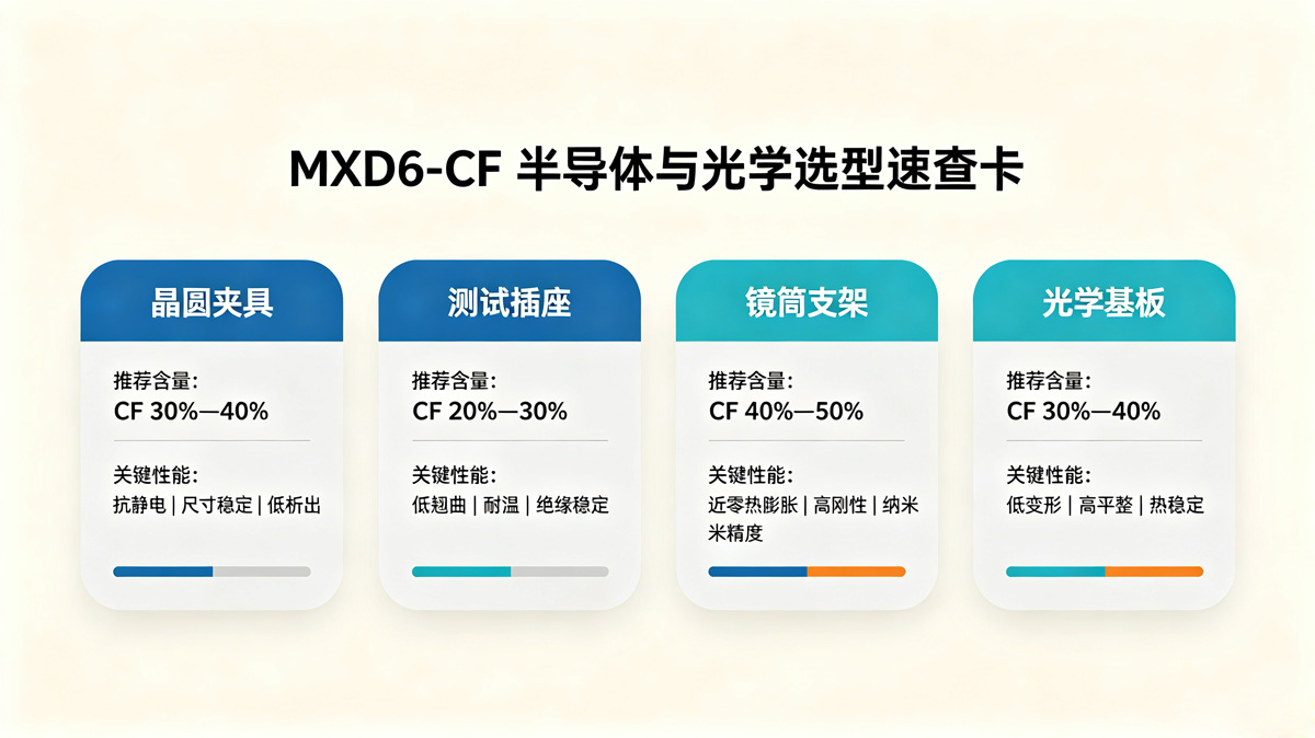 MXD6-CF半导体与光学选型速查卡 MXD6-CF半导体与光学选型速查卡