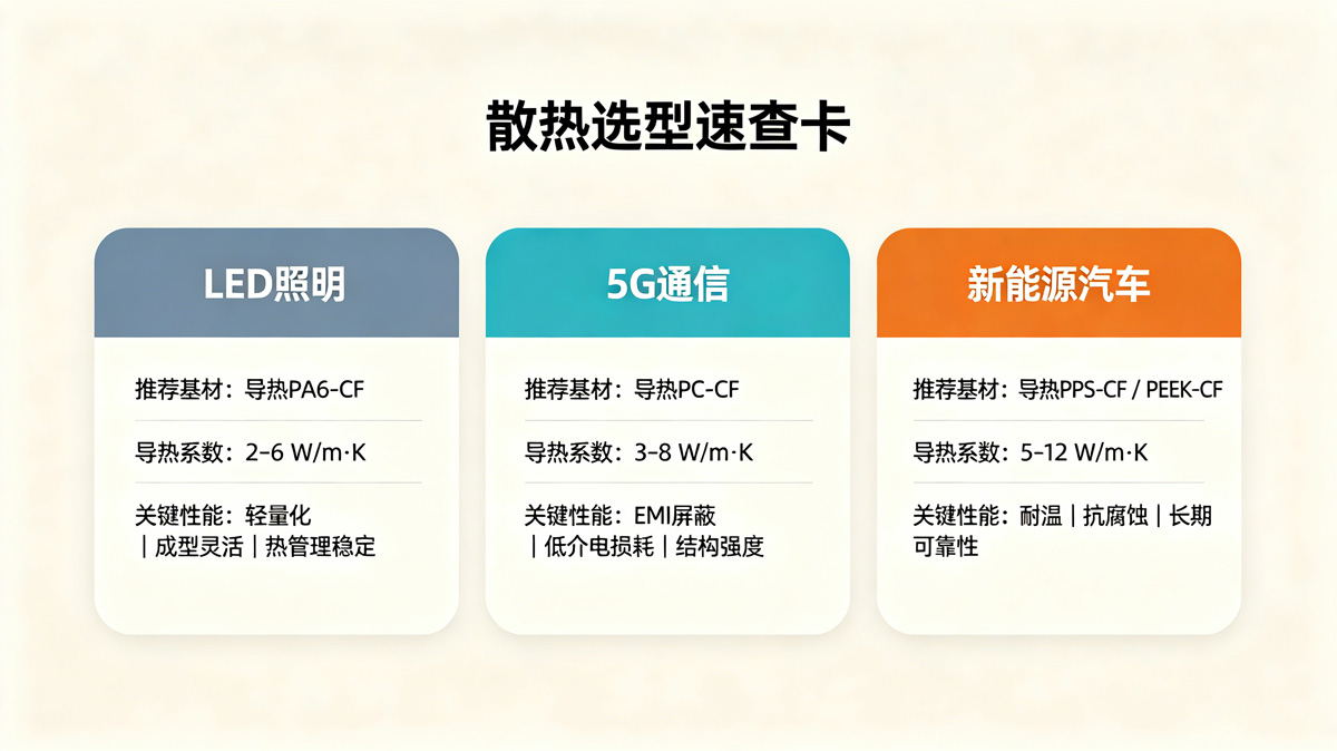 碳纤增强复合材料选型参考表