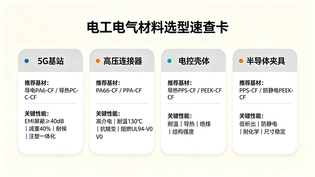 pa6碳纤维增强工程塑料在电工电气中的应用