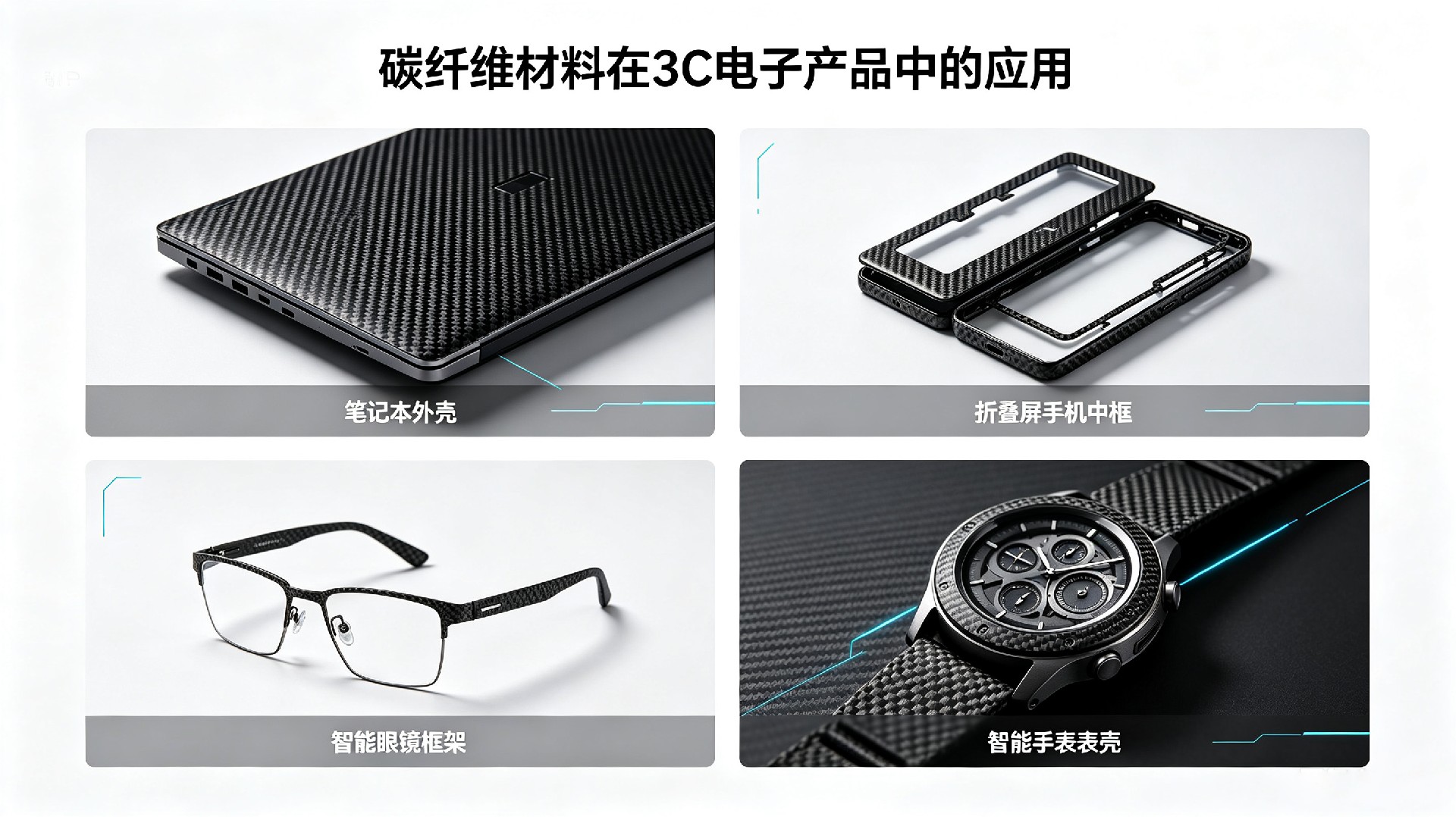 3C电子碳纤维应用拼图 3C电子碳纤维应用拼图