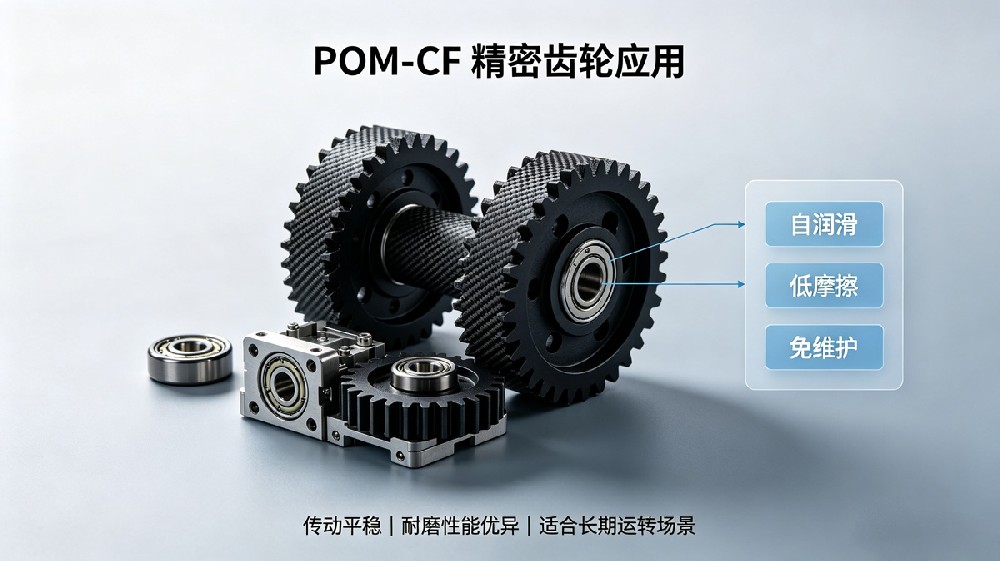 POM-CF精密齿轮应用实物图