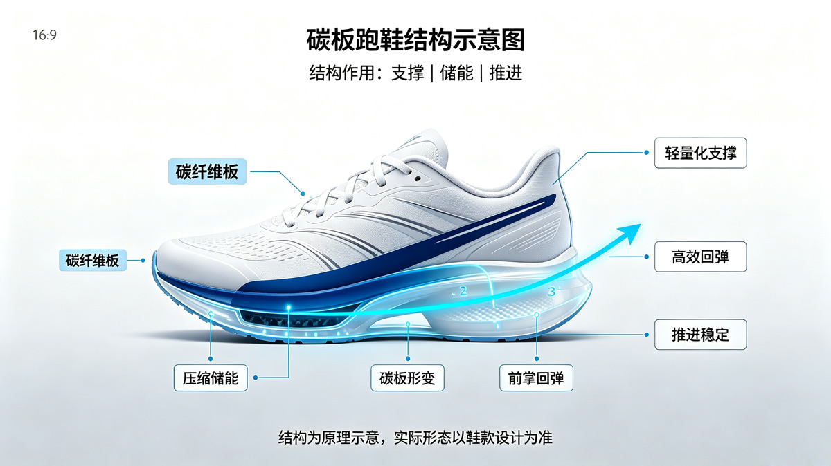 碳板跑鞋结构