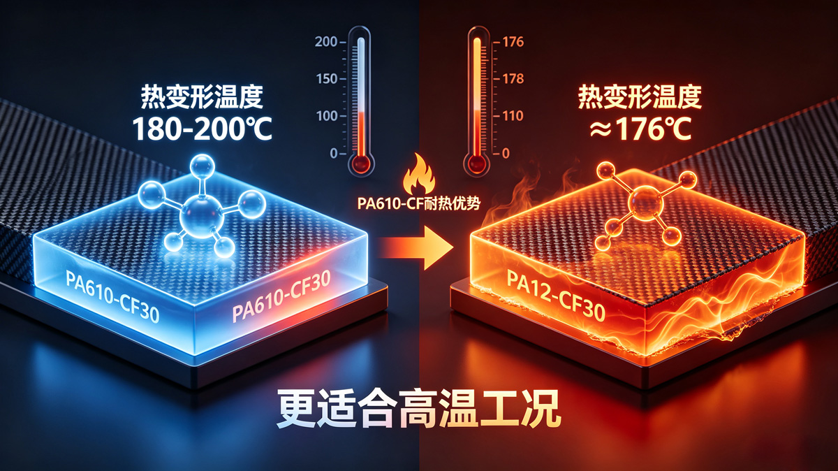 PA610-30CF比PA12-30CF耐热更高 PA610-30CF比PA12-30CF耐热更高