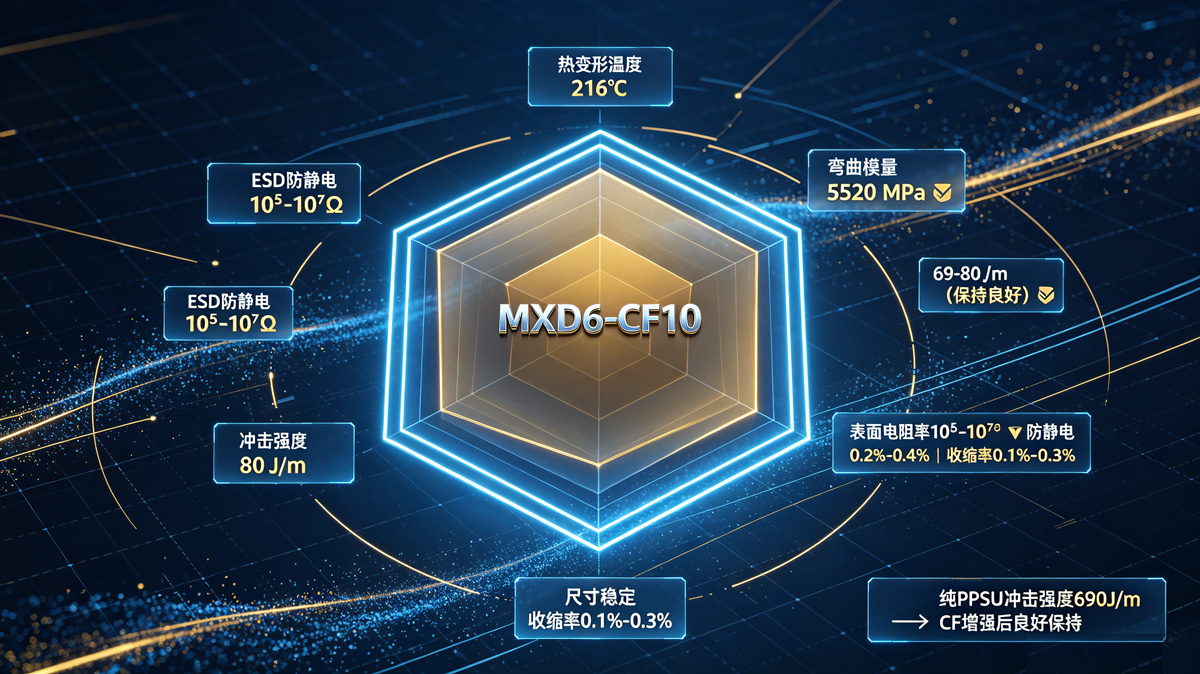 PPSU-CF与PEI-CF、PEEK-CF耐温-韧性-成本雷达图 PPSU-CF与PEI-CF、PEEK-CF耐温-韧性-成本雷达图