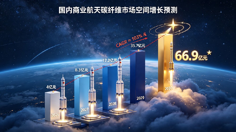 国内商业航天碳纤维市场空间增长预测