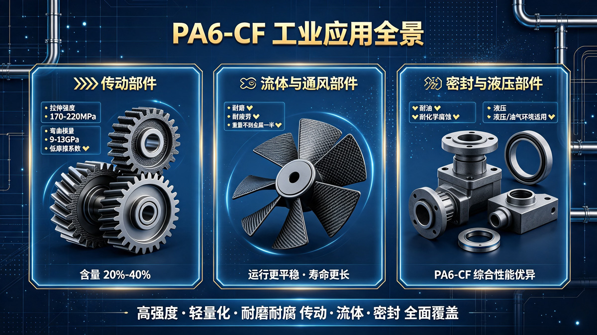 PA6-CF工业应用全景