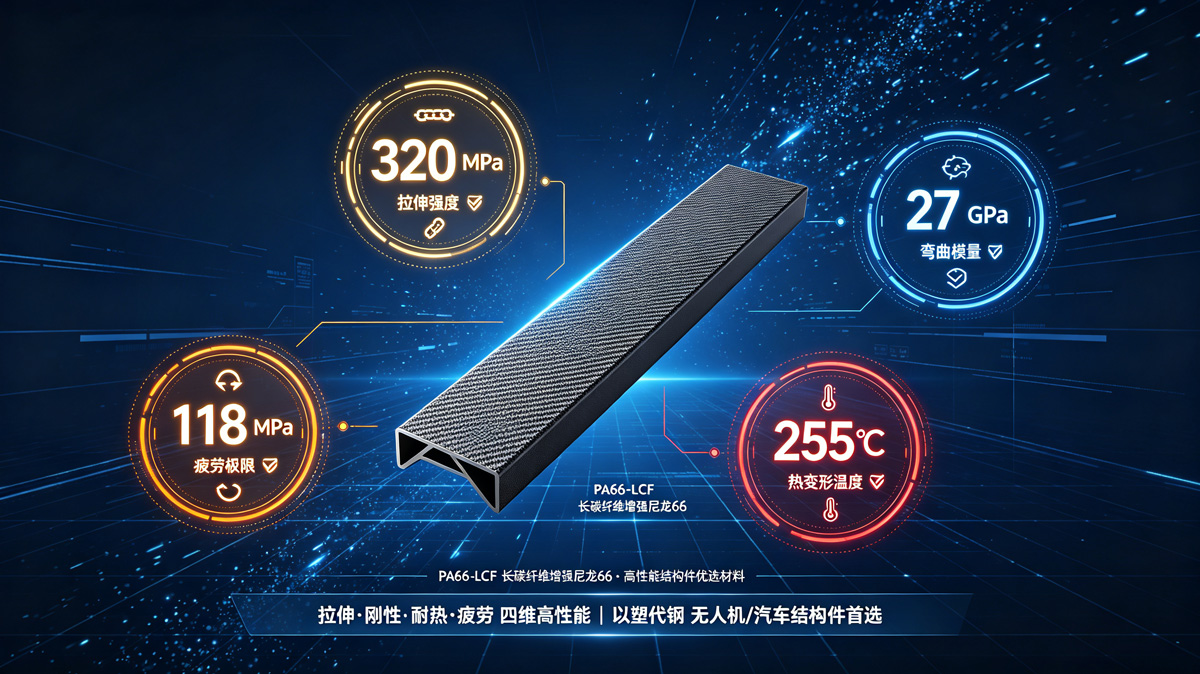 PA66-LCF力学性能数据卡 PA66-LCF力学性能数据卡