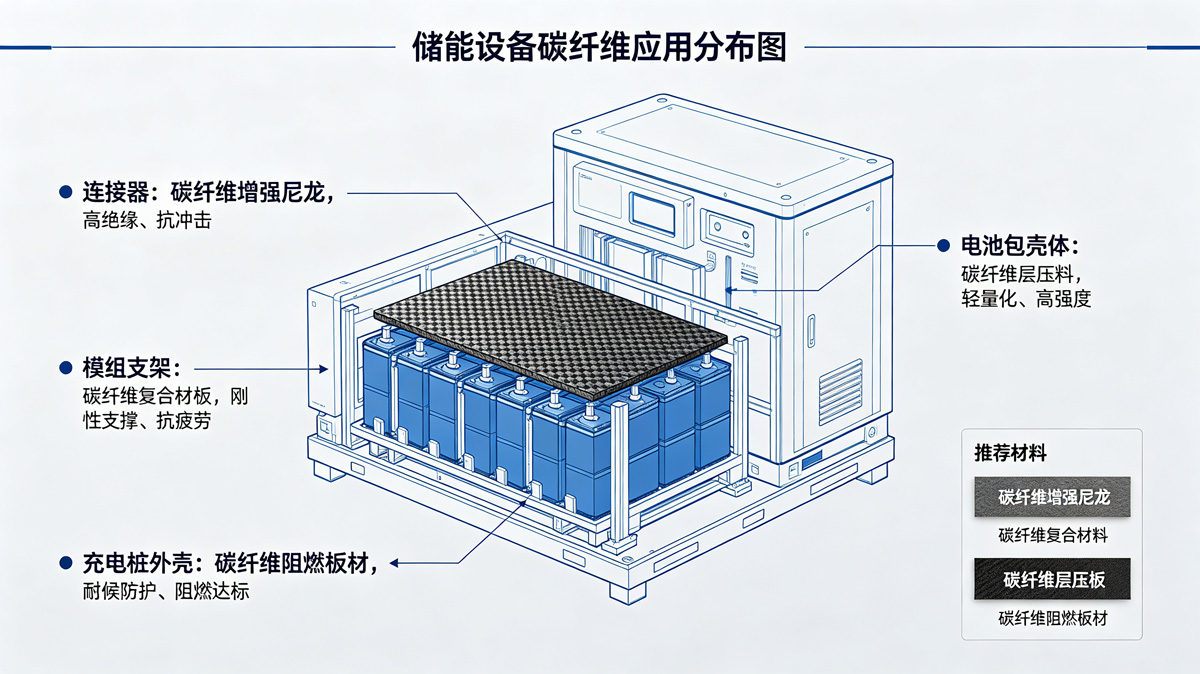 储能设备碳纤维应用分布图
